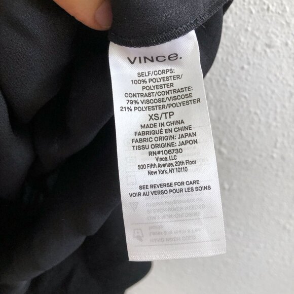 VINCE Sleeveless Draped Turtleneck Bodysuit Size XS - Picture 10 of 13